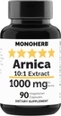 MONOHERB Arnica Extract 1000 mg - 90 Κάψουλες χορτοφάγων