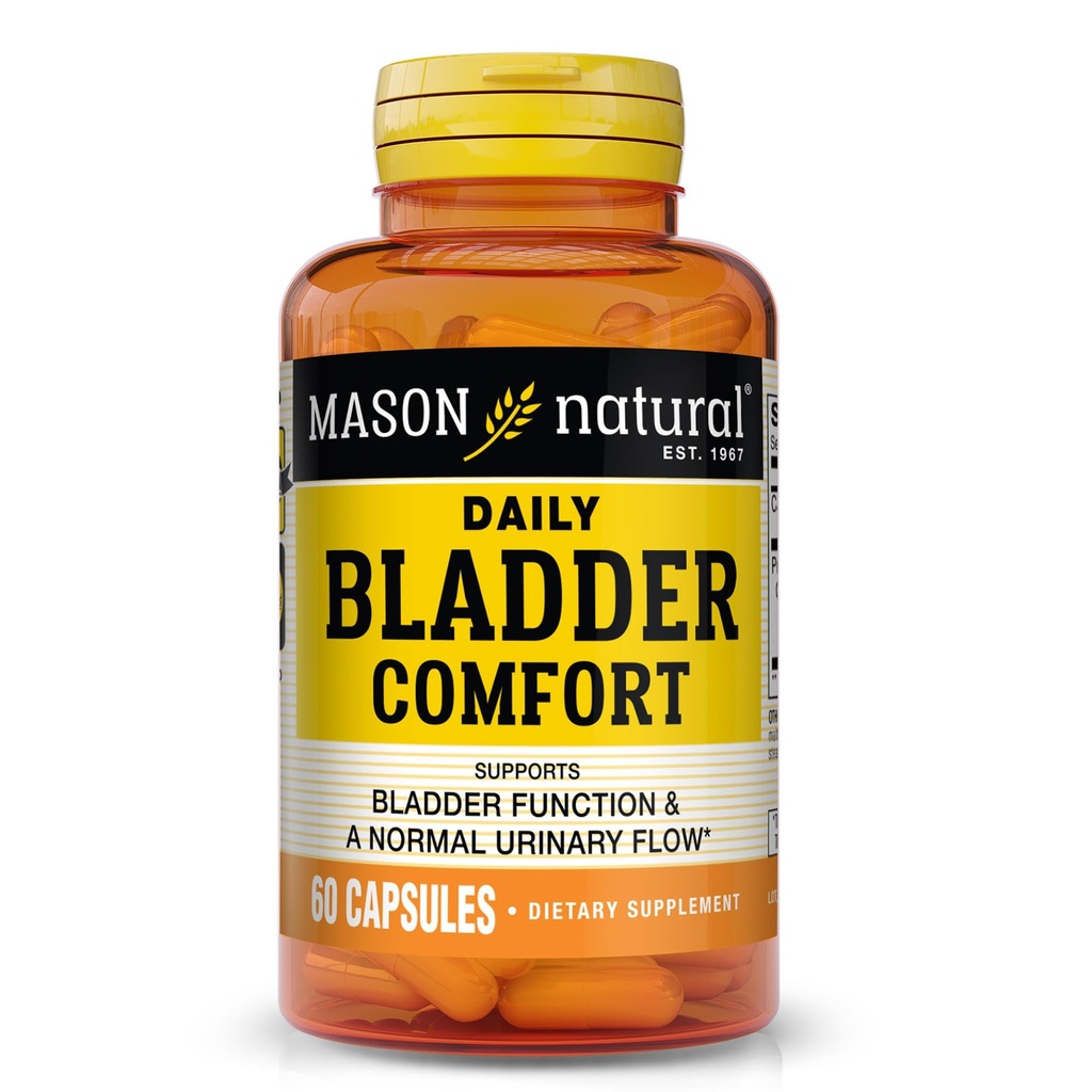 MASON NATURAL Daily Bladder Comfort, Pumpkin Seed & Soy Germ, 30 Day Supply | 15mg of calcium with pumpkin seed & soy germ extract to support normal bladder function & urinary flow