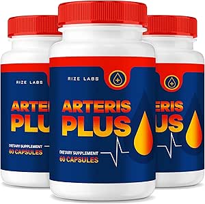 rize labs (3 Pack) Arteris Plus Dietary Supplement, Arteris Plus Tablets Supports Inflammation, Strengthen Support Pills, Arteris Plus Pills, ArterisPlus Reviews, Extra Strength (180 Capsules)