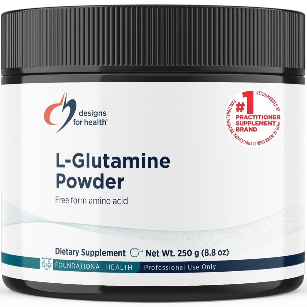 Σχέδια για τη χορτοφαγική υγεία L Glutamine Powder - Pure 3000mg Amino Acid Supplement - Προάγει την αποκατάσταση των μυών, Gut + Immune Support - Μη Γλουτένη Χωρίς Ποτό (83 Σερβίρει / 250g)