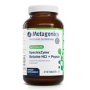 Μεταγονική SpectraZyme Betaine HCI + Pepsin - Υποστηρίζει στομάχι Υγεία & Βοηθήματα σε Digestion* - με Betaine HCl & Pepsin - Proteolytic Digestive Enzyme* - Μη ΓΤΟ - 135 Υπηρεσίες - 270 Tabletισκία