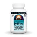 Source Naturals Essential Enzymes 500mg Bio-Aligned Multiple Enzyme Supplement Herbal Defense for Digestion, Gas, Constipation & Bloating Relief - Υποστηρίζει το ανοσοποιητικό σύστημα* - 120 κάψουλες χορτοφάγων
