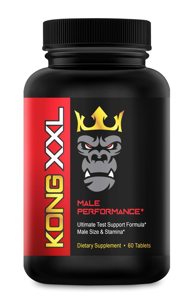 Kong XXL- Ultimate Male Performance and Enlargement Pills for Men- Add 3-6” in 60 Days- Enhanced Size, Drive, Strength and Endurance - Boost Performance- 60 Tablets