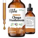 Wild & Organic Chaga Mushroom Drops - Ανοσοποιητική Υποστήριξη με εκχύλισμα Chaga - Συμπλήρωμα Υγρού Μανιταριών για Ανοσία - Vegan, Ζάχαρη & Αλκοόλ-ελεύθερο Βάμμα - 4 fl oz