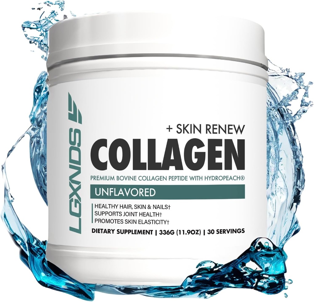 Collagen Powder, Hydrolyzed Collagen Peptides, Grass-Fed, Non-GMO, Unflavored, 20g Protein Per Serving, Supports Skin, Hair, Nails, Joints & Gut Health, Keto & Paleo-Friendly, 30 Servings