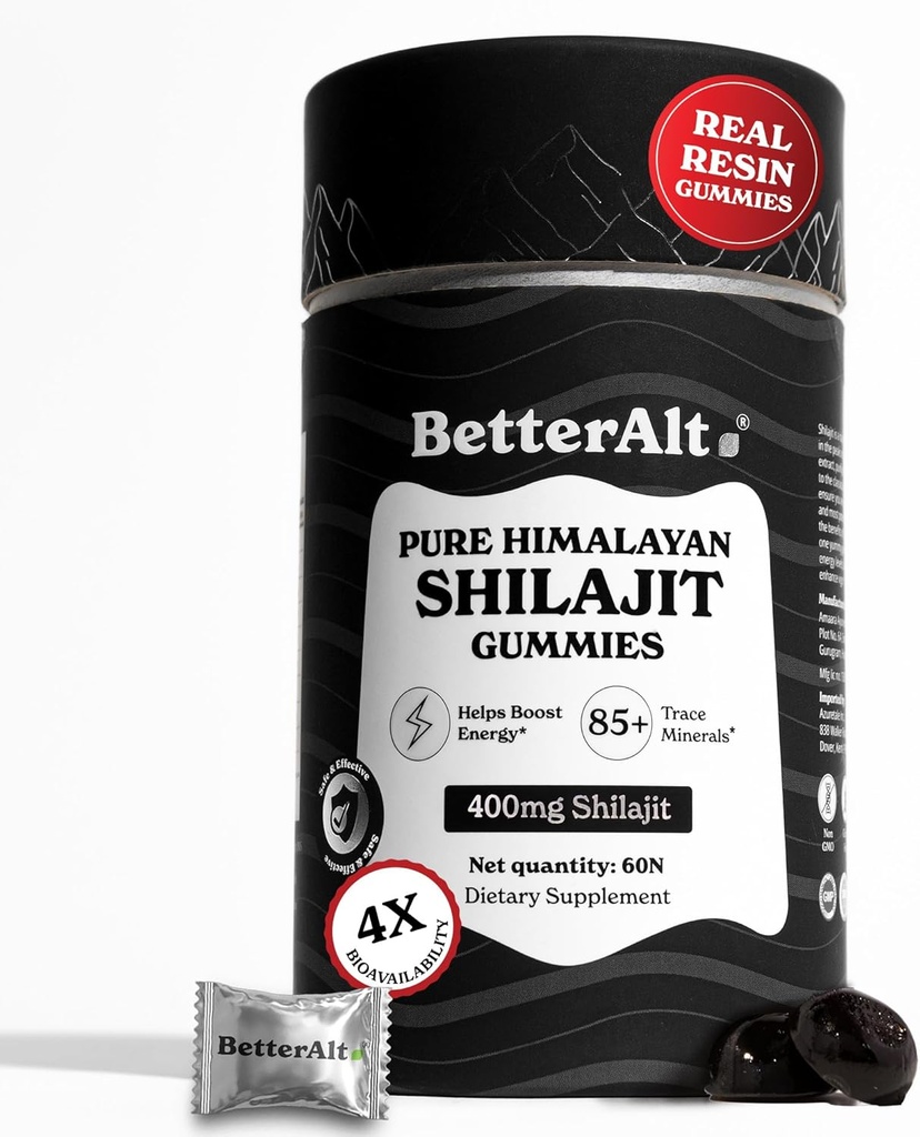 Καλύτερη Alt Καθαρό Ιμαλαΐων Shilajit Gummies με 100% Shilajit 