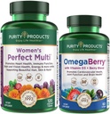 Προϊόντα καθαρότητας Perfect Multi + OmegaBerry Fish Oil Γυναικών Multi (Υποστηρίγματα Ουρολοίμωξη, Ανοσοποιητικό, Οστό, Μαλλιά, Δέρμα, Νύχια + Περισσότερα) - OmegaBerry (1250mg Omega-3, Βιταμίνη D3 + Περισσότερα)