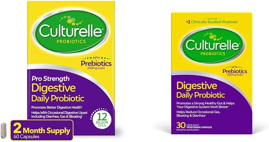 Culturelle Pro Strength Daily Probiotic Digestive Health Caps 60 Count Daily Probiotic Capses Digestive Health 30 Count