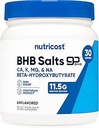 Nutricost Keto BHB Εξωγενείς Κετόνες 4-σε-1 (30 μερίδες) 12g Βήτα-Υδροξυβουτυρικό (BHB) ανά υπηρεσία, (Άγευστα) - Αλάτια Κετόνης