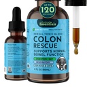 Animal Essentials Colon Rescue - Σκύλος Αποσκληρυντής Αποσκληρυντής Αποσκληρυντής Σκύλων, Βιολογικός Γλοιώδης Φλοιός Ελμ, Γρήγορος Αντιδιαρροϊκές σταγόνες για σκύλους & γάτες, Φυσικό συμπλήρωμα ανακούφισης δυσκοιλιότητας για κατοικίδια - 2 fl oz