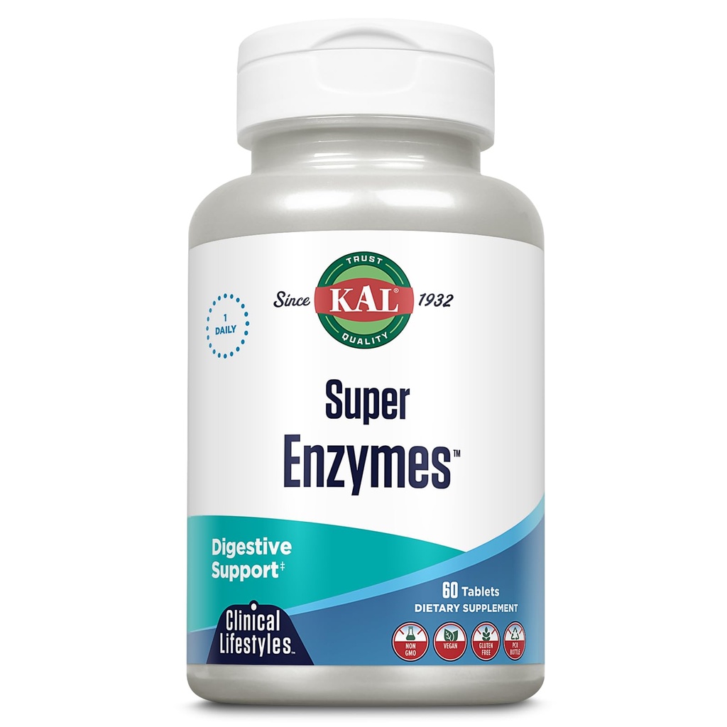 Kal Super Enzymes δισκία, 60 μέτρα