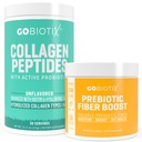 GOBIOTIX Fiber & Collagen Bundle: Μαλλιά, δέρμα, υποστήριξη κόκκων - 30 εξυπηρετεί Collagen, 35 εξυπηρετεί Fiber