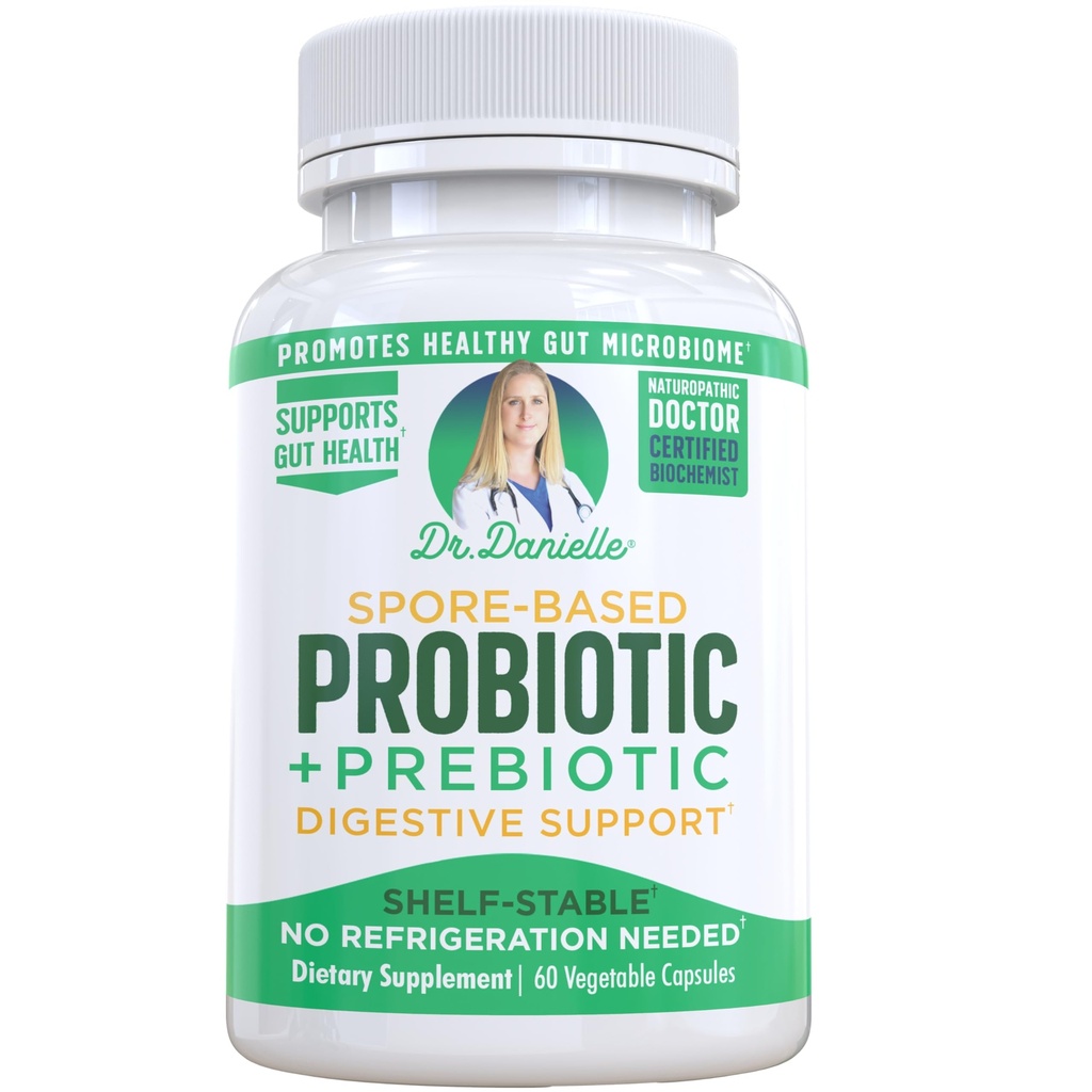 Dr. Danielle Probiotic - Προβιοτικά για γυναίκες και άνδρες, Ενήλικες από τον Δρ Danielle - Ράφι Σταθερό Probiotic Συμπλήρωμα - Χωρίς ψύξη Απαραίτητο - Bacillus - 60 κάψουλες
