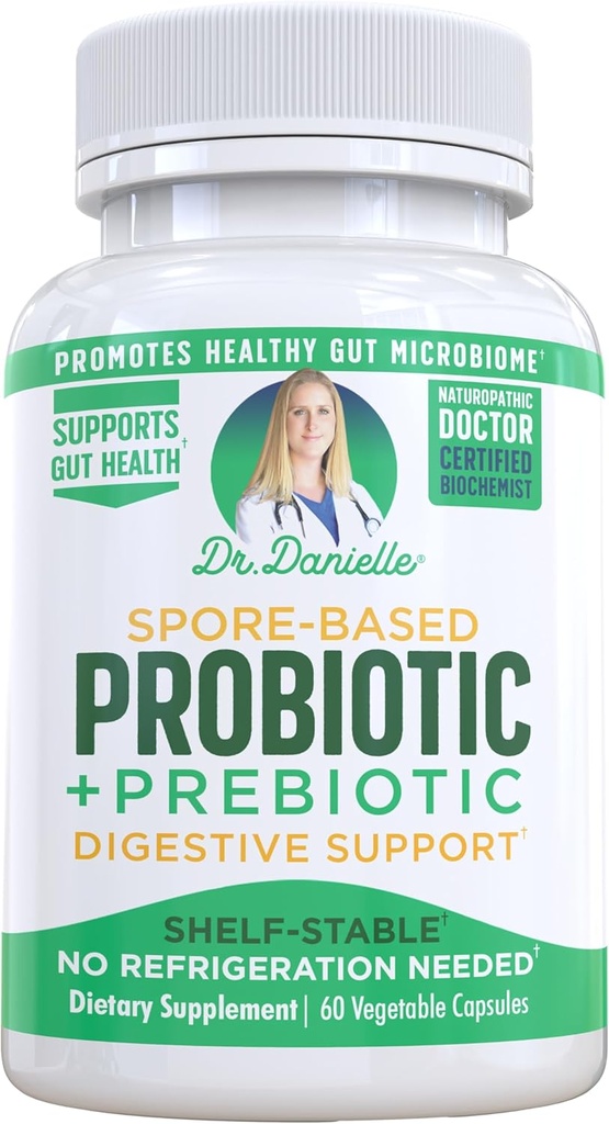 Dr. Danielle Probiotic - Προβιοτικά για γυναίκες και άνδρες, Ενήλικες από τον Δρ Danielle - Ράφι Σταθερό Probiotic Συμπλήρωμα - Χωρίς ψύξη Απαραίτητο - Bacillus - 60 κάψουλες