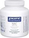 Pure Encapsulations NAC 600 mg - N- Acetyl Cysteine NAC συμπλήρωμα για την υγεία του πνεύμονα & ανοσοποιητική υποστήριξη, ηπατική υποστήριξη & αντιοξειδωτικά * - με Freeform N- Acetyl-L-Cysteine - 360 κάψουλες