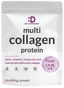 Multi Collagen Protein Peptides με Biotin 10000mcg, Vitamin C & Hyaluronic Acid - Άγευστο - Κέτο & Παλαιό Φιλικό, Μεγάλο για τα μαλλιά, το δέρμα, τα νύχια και τις αρθρώσεις