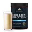 Αρχαία διατροφή Grass Fed, Cage Free, Bone Broth Protein Powder, 20g πρωτεΐνη, Hydrolyzed Collagen Peptides, Keto & Παλαιοφιλικές, υποστηρίζει Joint, Gut Health, Vanilla, 20 εξυπηρετούν