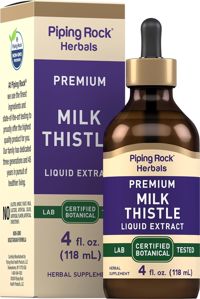 Εκχύλισμα υγρής σταγόνας γάλακτος Piping Rock . 4 Fl Oz 