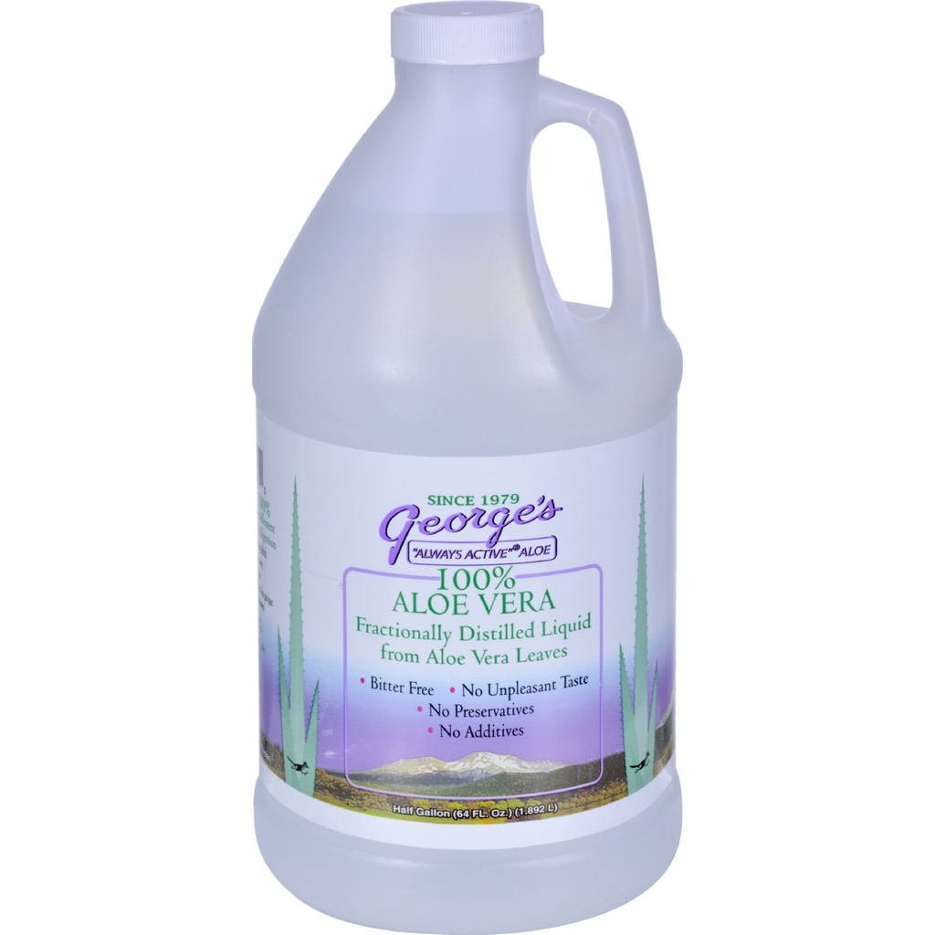 Aloe Vera Liquids Πιες 64 oz George's Aloe Aloe 64 Fl Oz (πακέτο του 1)
