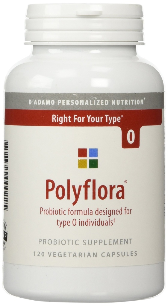 D'Adamo Εξατομικευμένη διατροφή Polyflora O, 120 κόμης