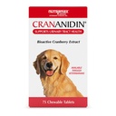 Nutramax Laboratories Crananidin Cranberry Extract συμπλήρωμα υγείας ούρων για σκύλους, 75 Μασώμενα δισκία