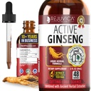 Active Ginseng Korean Red Panax Ginseng with Natural Ginsenosides - All-Natural Advanced Liquid Solution for 2X Absorption - Υποστηρίζει την υγιεινή ενέργεια, τη ζωτικότητα, τη διάθεση και περισσότερα
