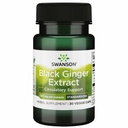 Swanson Black Ginger Extract - Προάγει την υγιή κυκλοφορία του αίματος και το σωματικό βάρος - Μπορεί να βοηθήσει την υγεία της καρδιάς, μυς ιστό, και την ευεξία - (30 κάψουλες λαχανικά, 100mg έκαστο) 1 συσκευασία