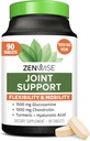 Zenwise Health Joint Support Supplement with Glucosamine Chondroitin MSM, Curcumin & Sulfate - Κοινή Υγεία για γυναίκες & άνδρες - Κινητικότητα & Ευελιξία Υποστήριξη για Γονάτια, Καρτέλα & Οστά - 90 Μέτρα