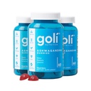 Goli Ashwagandha & Vitamin D Gummy - 180 Count - Mixed Berry, KSM-66, Vegan, Plant Based, Non-GMO, Gluten-free & Gelatin Free Relax. Επαναφορά. Χαλαρώστε, συσκευασία των 3