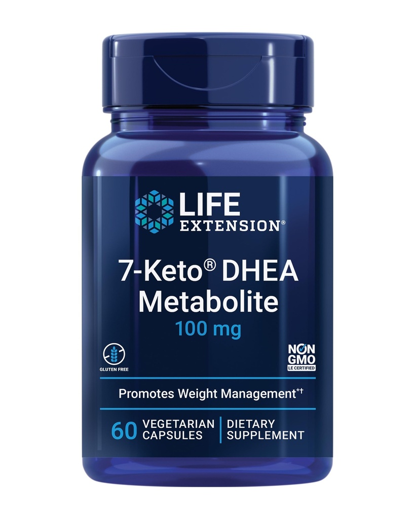 Επέκταση ζωής 7-Keto DHEA μεταβολίτης – Crank Up Fat-Burning Furnace – Μη ΓΤΟ – Χωρίς γλουτένη – 100 Mg – 60 κάψουλες χορτοφάγων