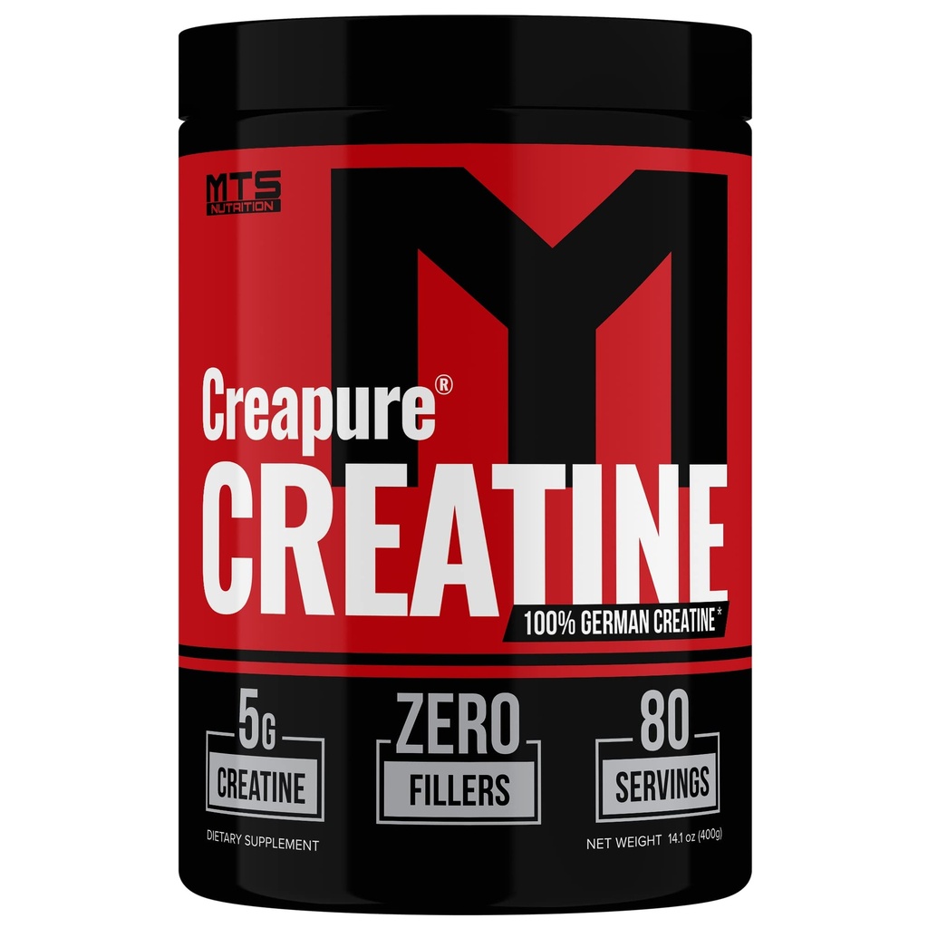 MTS Διατροφή Creapure Creatine σκόνη - μυϊκή ανάπτυξη & το συμπλήρωμα αποκατάστασης - 80 Υπηρεσίες χωρίς άρωμα