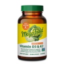 MegaFood Vitamin D3 5000 IU (125 mcg) - Χορτοφαγικά συμπληρώματα με βιταμίνη D3 K2 - Υποστηρίζει οστά, δόντια, μύες & ανοσοποιητική υγεία - Certified Non-GMO - 120 μίνι κάψουλες, 120 εξυπηρετούν