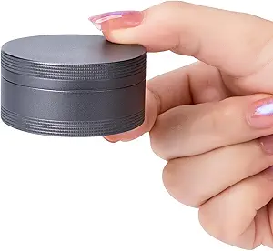 Daily Metal Pill Box Pill Case - Ενιαία Αδιάβροχη Travel Pill Container Round Aluminium Κράμα Αποθήκευση Ιατρική Organizer Multitool EDC Κάθε μέρα για βιταμίνη, Fish Oil Gray Medium Size