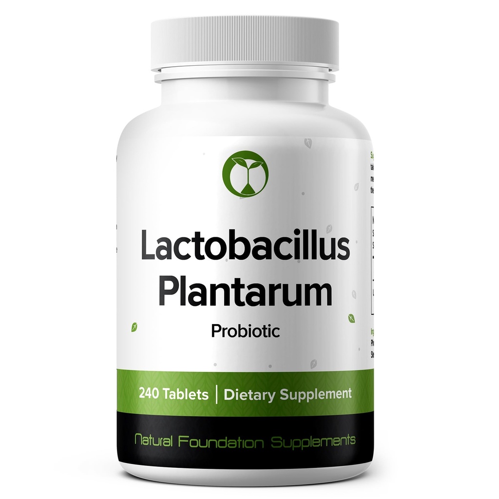 Lactobacillus Plantarum Probiotic Supplement 240 Δισκία 3 Δισεκατομμύρια CFU Προβιοτικά για Άνδρες & Γυναίκες Υποστηρίζει την Εντερική Επιπεφυκίτιδα & Υγεία των Ούρων (240, Lactobacillus Plantarum)
