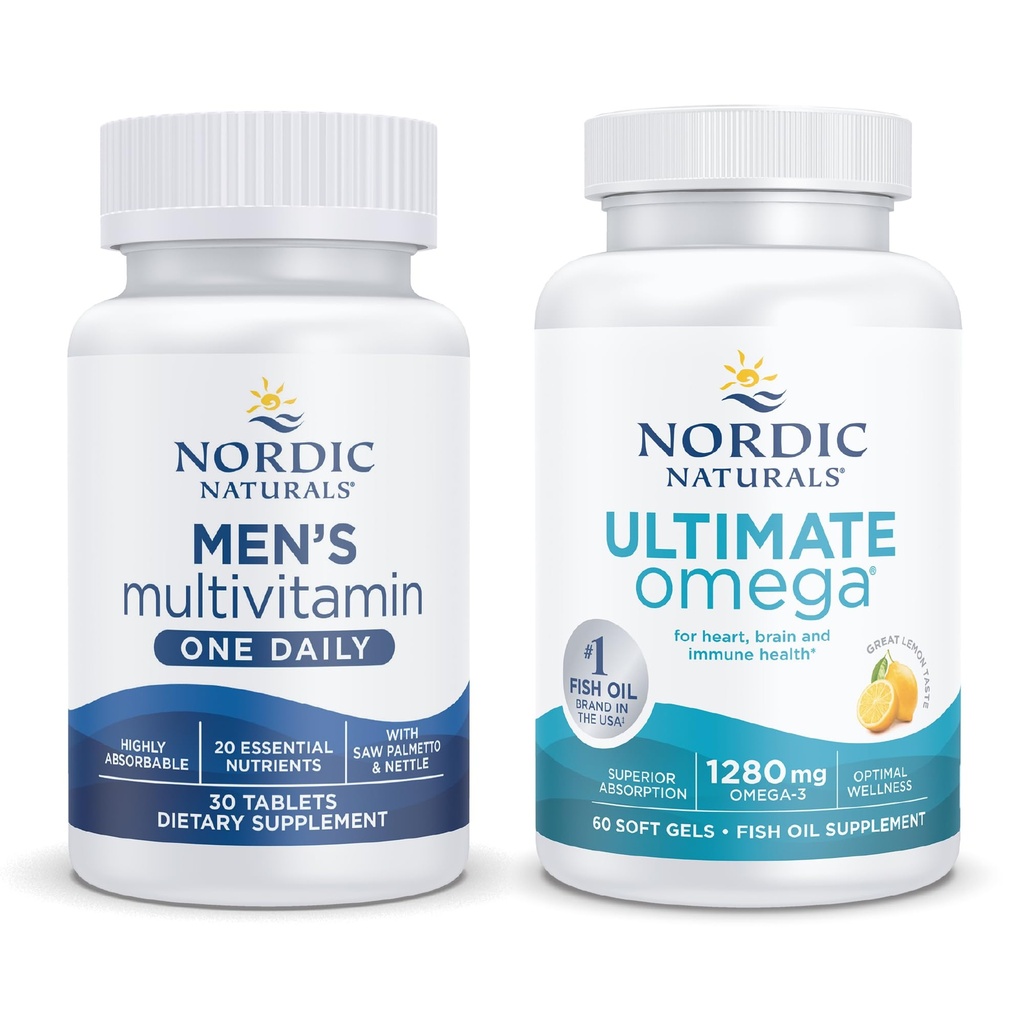 Nordic Naturals Starter Pack - Ανδρική Πολυβιταμίνη Ένα καθημερινά, Ultimate Omega
