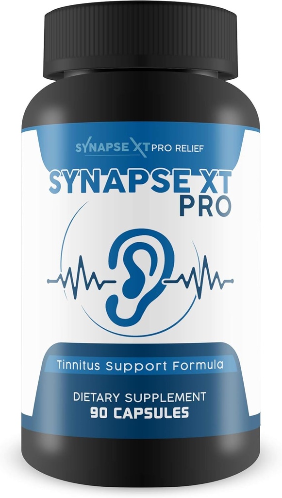 Synapse XT Pro - Εμβοές Υποστήριξη Φόρμουλα - Υποστήριξη Μειωμένη Φλεγμονή, Θόρυβος, & Οξειδώσεις - Ιδιοκτησία Εμβοές Herbal Relief Formula - Ginseng, Turmeric, & Πολλά άλλα βότανα, 90 Count (Pack of 1)