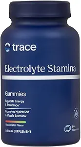 Trace Minerals Electrolyte Stamina Gummies - Βολικό συμπλήρωμα ηλεκτρολυτών που υποστηρίζει την ενυδάτωση - Υποστηρίζει Βέλτιστη ενέργεια - μυϊκή Stamina - Vegan - Watermelon - 90 Count (30 Services)