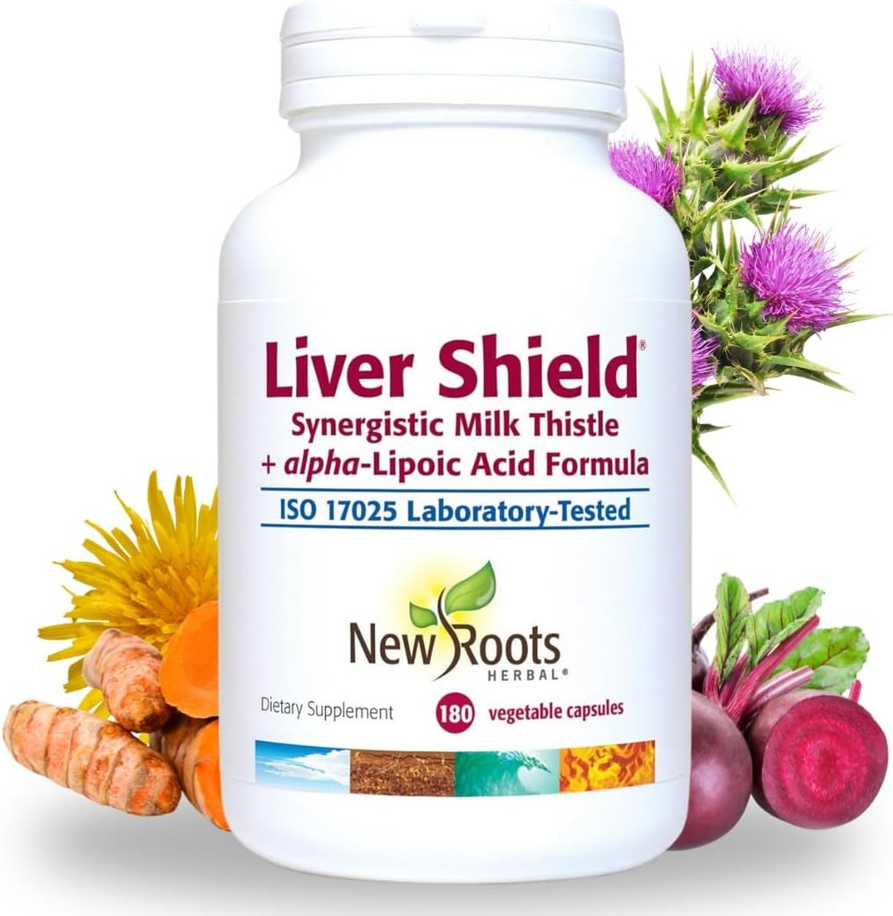 NEW ROOTS HERBAL Liver Cleanse Detox Supplement with Herbal Blend with Artichoke, Milk Thistle, Dandelion Roots, Turmeric Curcumin, Faty Liver Support (90 Κάψουλες)