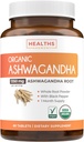 USDA Organic Ashwagandha Supplement - Χάπια υψηλής ισχύος Ashwagandha Made With Organic Black Pepper for Enhanced Absorpition - Vegan Non-GMO Made in the USA & Lab Επαληθευμένο (1 Μήνες Προσφορά)