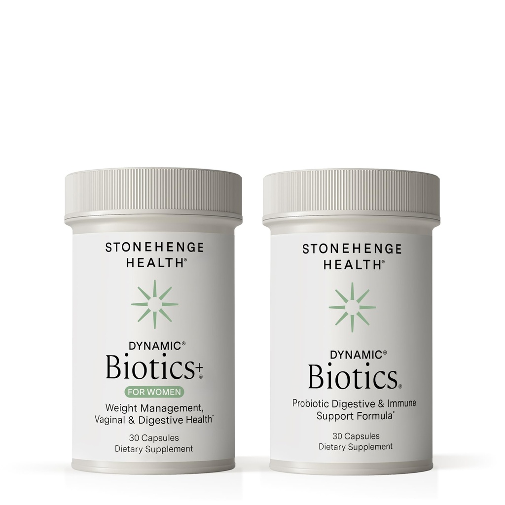 Stonehenge Health Dynamic Biotics+ for Women + Dynamic Biotics Probiotics Bundle Συμπληρώματα για την υποστήριξη Digestive & Feminine Health