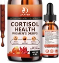 Συμπλήρωμα κορτιζόλης για τις γυναίκες, Cortisol Reducer Detox Manager, Ashwagandha/Rhodiola Rosea/Magnesium Complex για Mood/Focus & Sleep, Διατήρηση Υγιούς Cortisol Επίπεδο - 30 Ημέρα Vegan Supply
