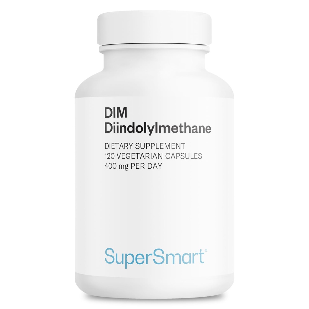 Supersmart - DIM συμπλήρωμα 400mg ανά ημέρα (διινδολυλμεθάνιο) - Φυσική Ισορροπία για άνδρες και γυναίκες 