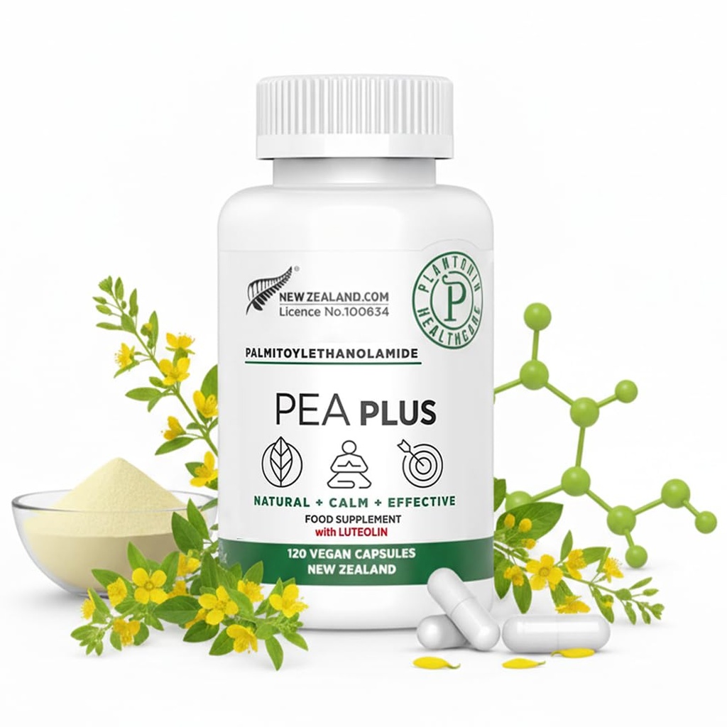 Νέα Ζηλανδία - Palmitoylethanolamide 600mg + Λουτεολίνη - Μικρονωμένα Συμπληρώματα Άρπα - 120 Κάψουλες Vegan