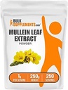 BulkSupplements.com Mullein Leaf Extract - Verbascum Thapsus, Mullein Supplement - Herbal Supplement for Immune Support - Gluten Free, 1g per Serving, 250g (8.8 oz) (Pack of 1)