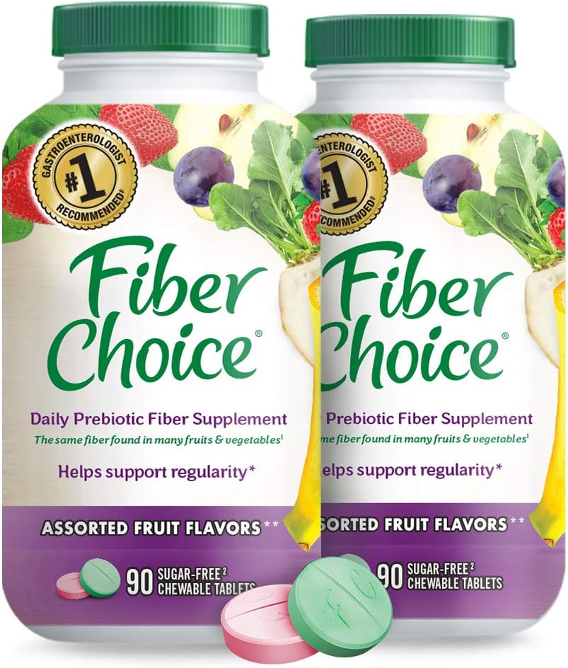 Fiber Choice Ποικιλία Φρούτων 90 Δισκία (Pack of 2) 