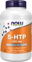 NOW Foods Supplements, 5-HTP (5-hydroxytryptophan) 100 mg, Neurotransmitter Support*, 240 Veg Capsules
