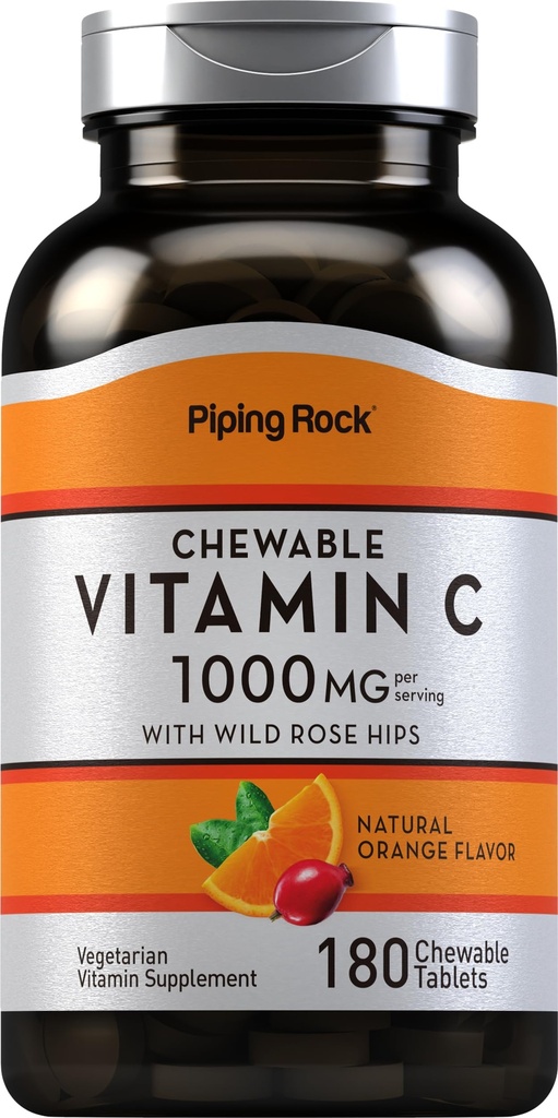 Piping Rock Βιταμίνη C Μασώμενο 1000mg 