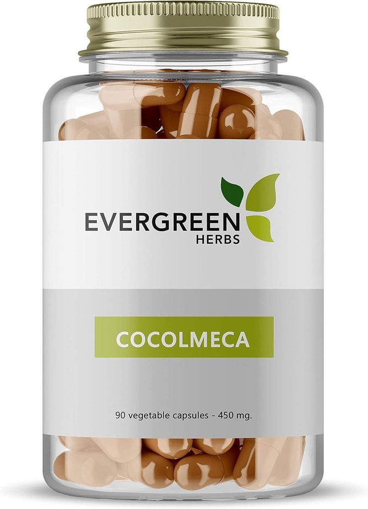 Evergreen Βότανα Κάψουλες Cocolmeca - 450 mg. - 90 Κάψουλες - Smilacaceae, Greenbrier, Sarsaparilla, Smilax