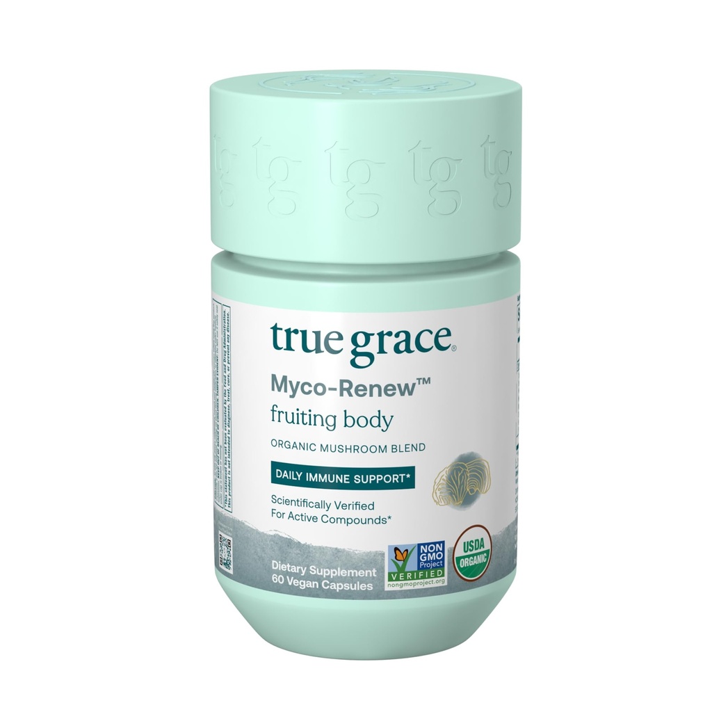 True Grace Mushroom Myco-Renew Blend Καθημερινή Ανοσολογική Υποστήριξη - 60 Κάψουλες Κόμης - Οργανικά