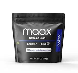 Maax Caffeine Energy Gum 